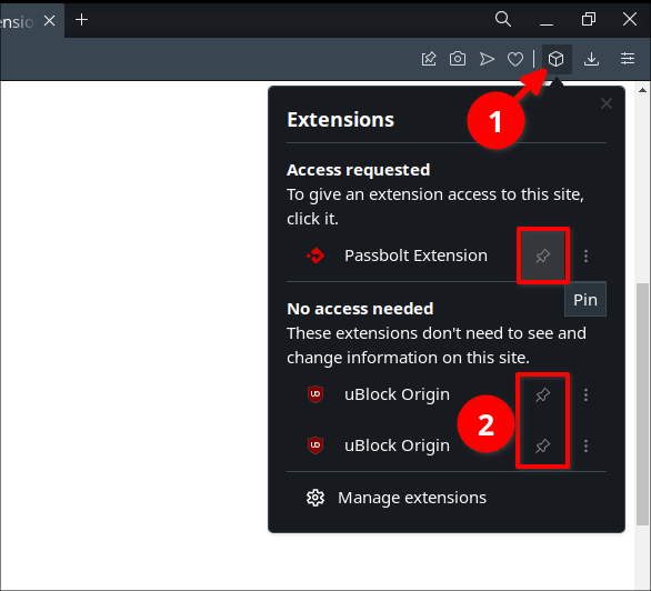 How To Pin Extension In Opera GX Browser 