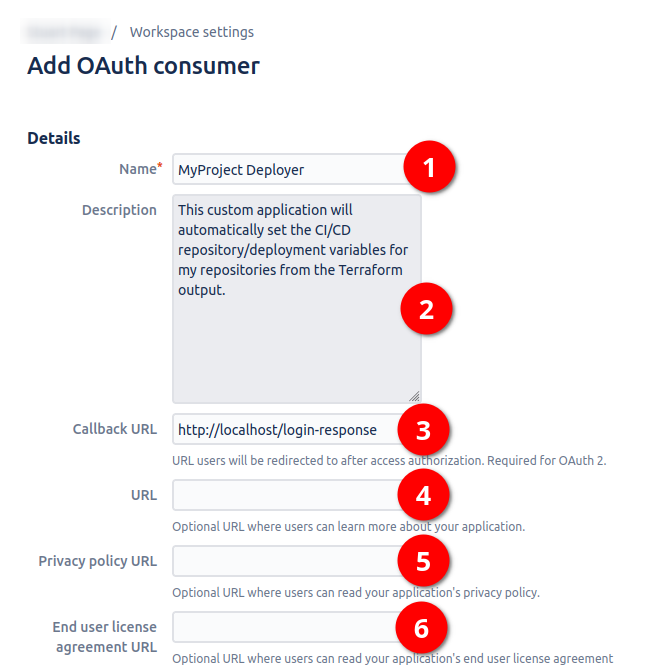 Bitbucket - Create OAuth Client Credentials