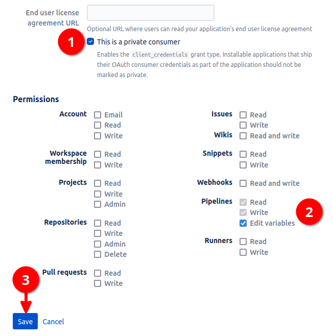 Bitbucket - Create OAuth Client Credentials