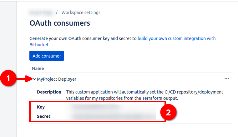 Bitbucket - Create OAuth Client Credentials