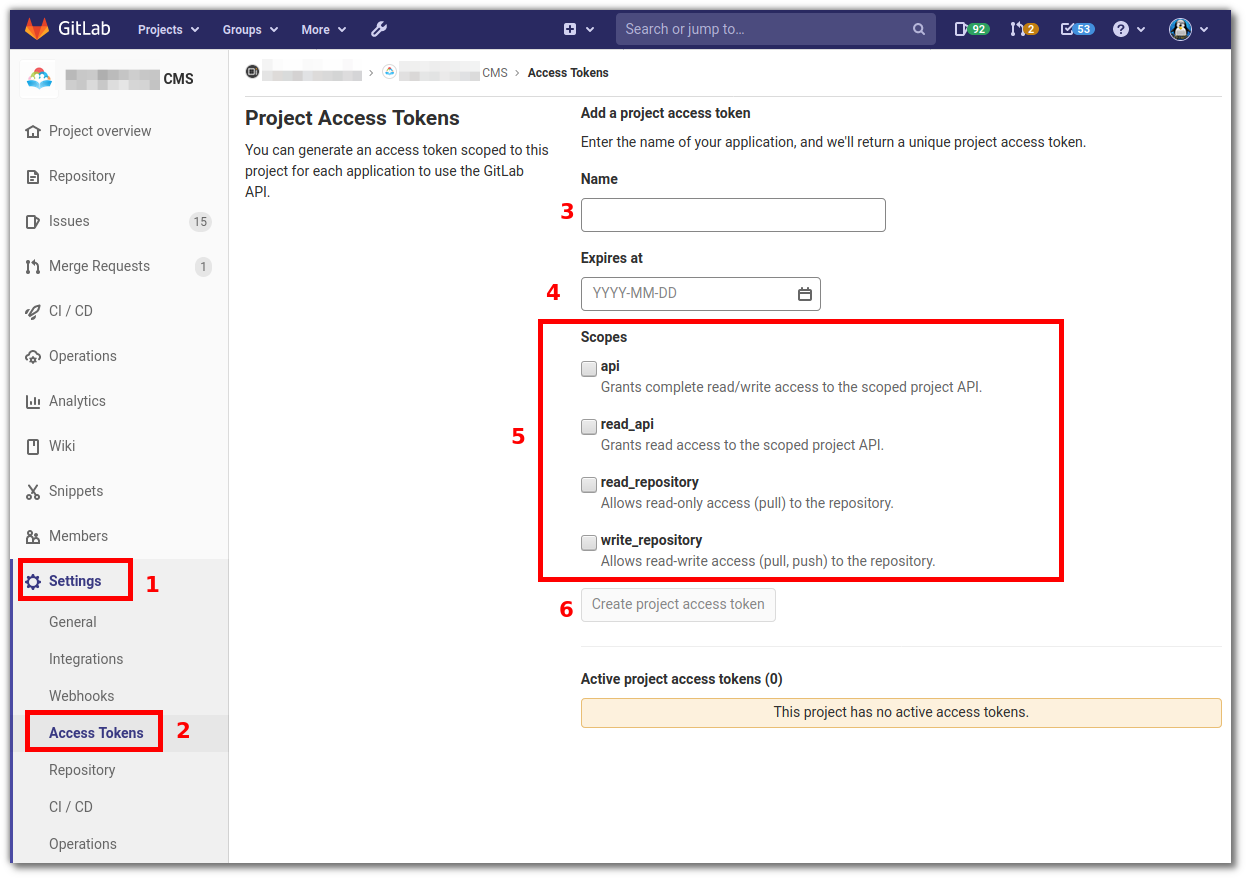 GitLab Create A Project Access Token Programster's Blog