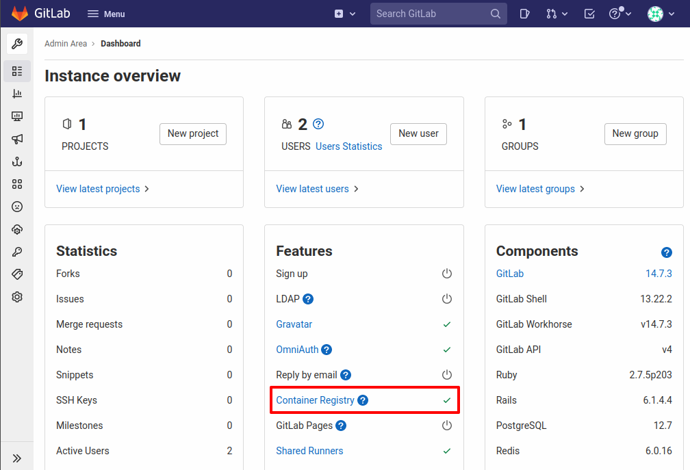 Gitlab Container Registry Free Tier